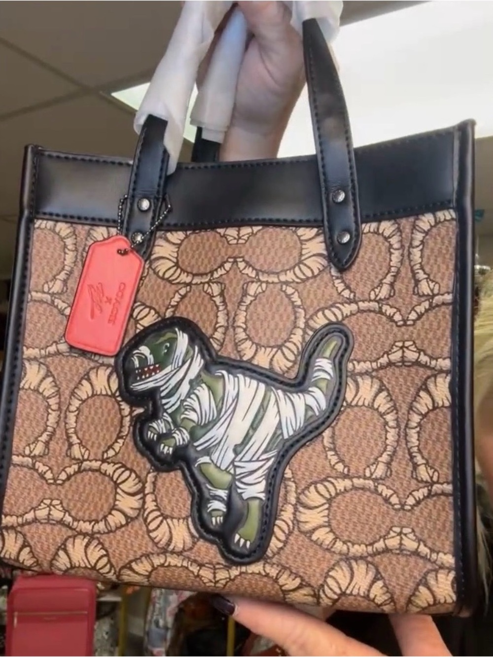 Coach Michael B Jordan field tote 22